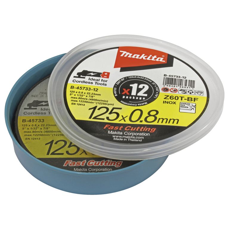 Makita Trennscheibe 125x0,8mm für Metall, Plastik & Keramik Makita Trennscheibe 125x0,8mm für Metall, Plastik & Keramik