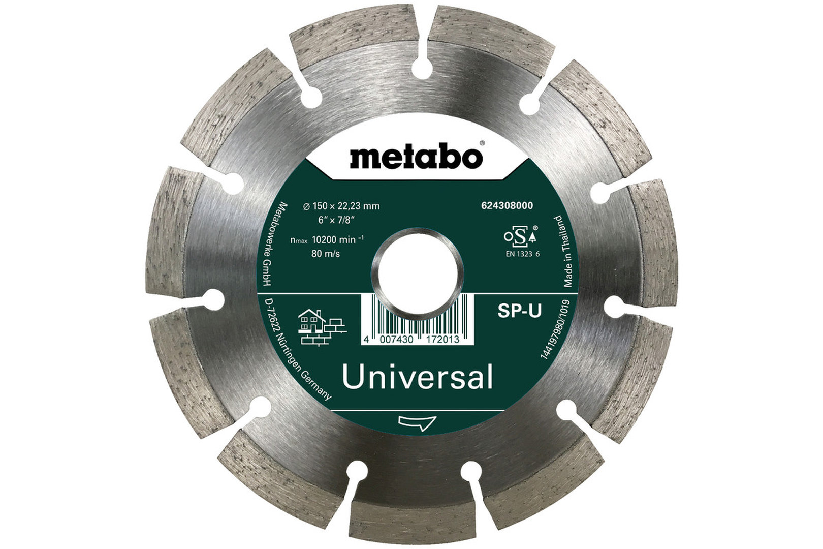 Diamanttrennscheibe SP 150x22,23 mm von METABO - Perfektes Zubehör für den allgemeinen Bau Diamanttrennscheibe SP 150x22,23 mm von METABO - Perfektes Zubehör für den allgemeinen Bau