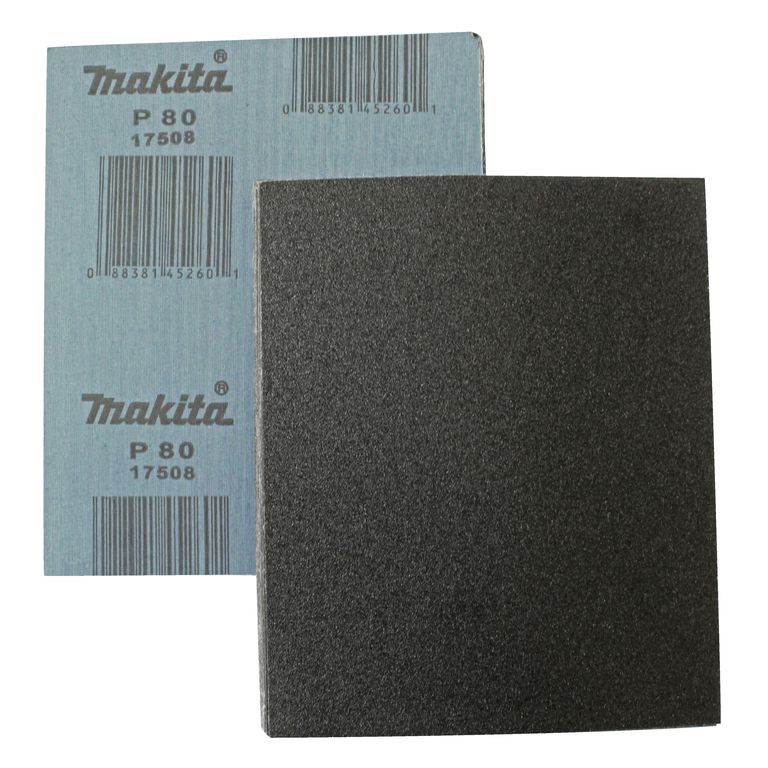 MAKITA Schleifpapier 230x280mm K80 - Qualitäts-Schleifmittel für optimale Ergebnisse - 50St-Packung MAKITA Schleifpapier 230x280mm K80 - Qualitäts-Schleifmittel für optimale Ergebnisse - 50St-Packung