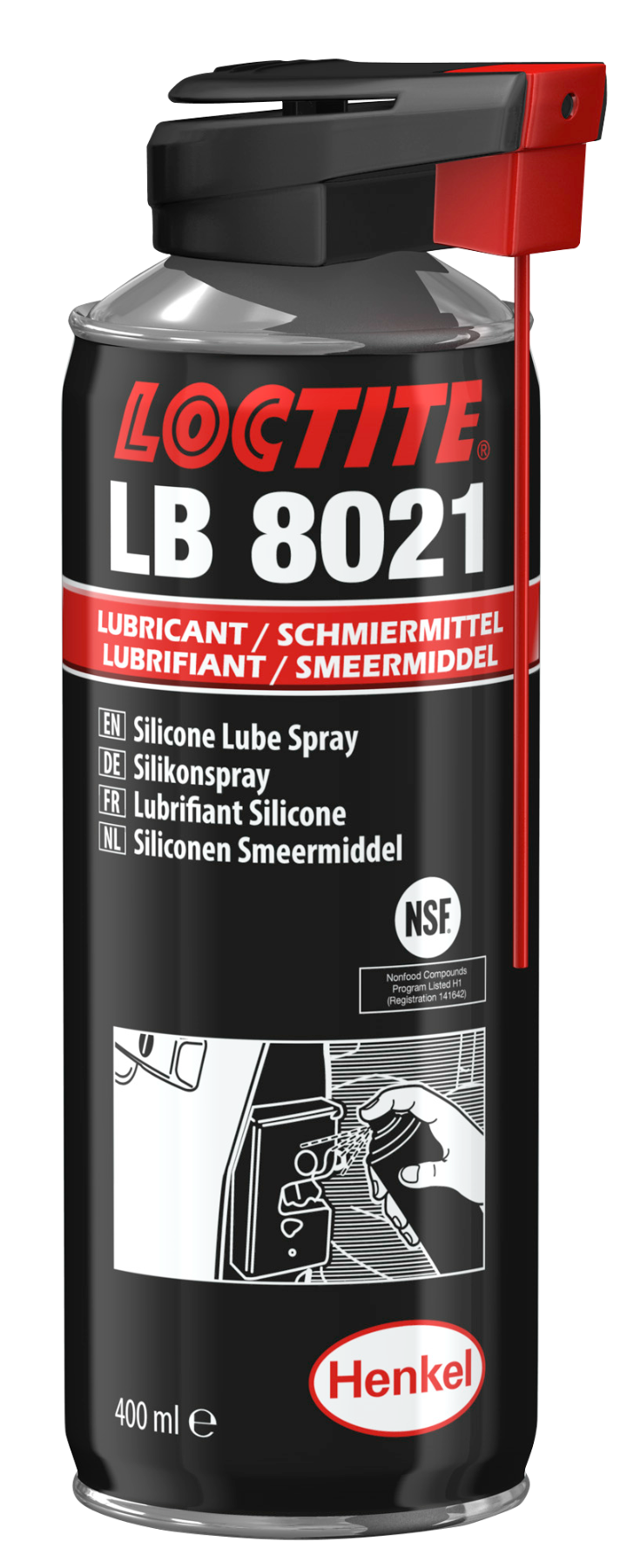 LOCTITE LB 8021 - Langlebiges und hocheffizientes Silikonöl-Schmiermittel 400ML von HENKEL LOCTITE LB 8021 - Langlebiges und hocheffizientes Silikonöl-Schmiermittel 400ML von HENKEL