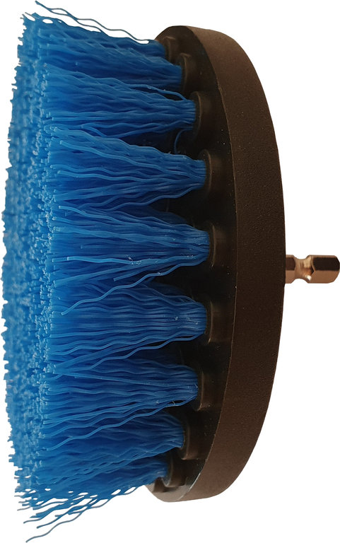 Bürstenaufsatz 4 Zoll für Bohrmaschinen - SW-STAHL, ideal für Felgenreinigung und Allround-Reinigung Bürstenaufsatz 4 Zoll für Bohrmaschinen - SW-STAHL, ideal für Felgenreinigung und Allround-Reinigung