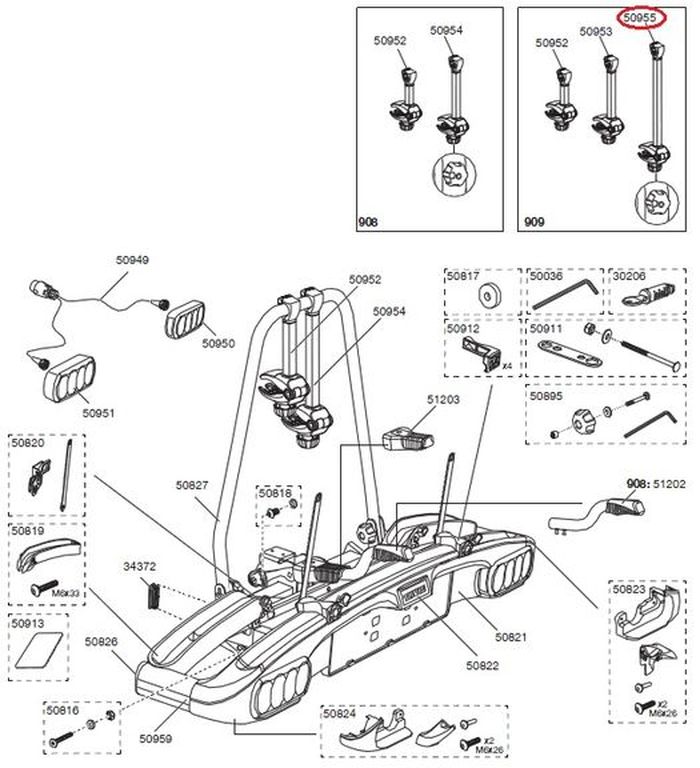 Bike arm 3 L Knob -08 o.Schloss Bike arm 3 L Knob -08 o.Schloss