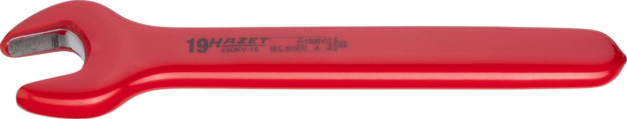 Hazet Isolierter Einmaulschlüssel 19 mm – Sicheres Arbeiten bis 1000V