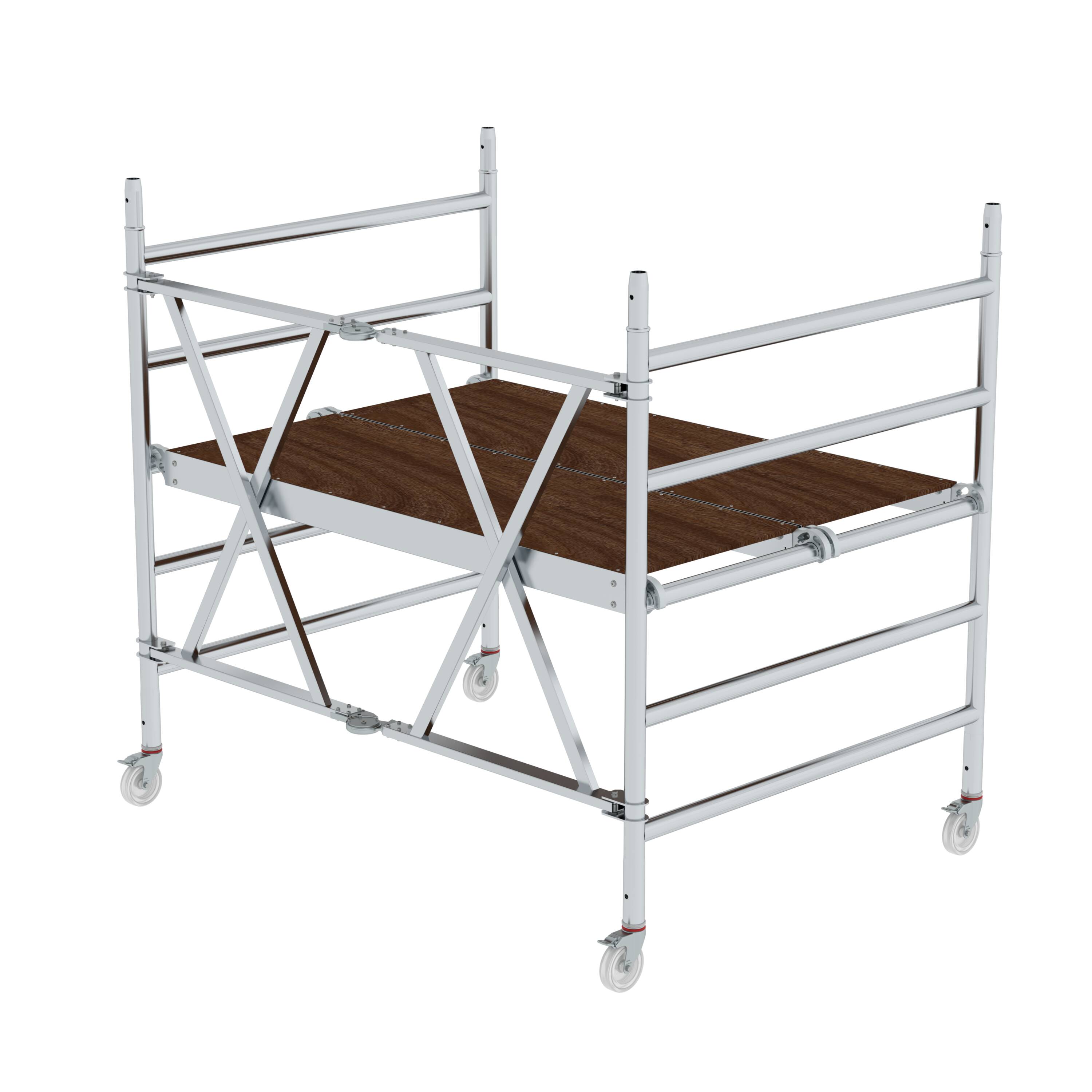 Alu-Klappgerüst PL-Höhe0,99m Länge1,80m Standard-Aluminium-Klappgerüst, türengän