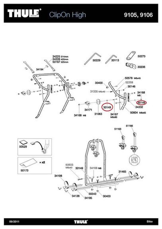 THULE Unterlegscheibe M8 - Ideal für Fahrradträger & Dachträger THULE Unterlegscheibe M8 - Ideal für Fahrradträger & Dachträger