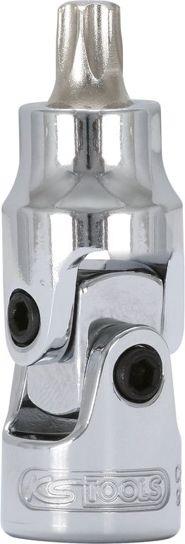 KS TOOLS Torx Bit-Stecknuss mit Gelenk, Ø 15mm, SW T30 | Für schwer zugängliche Verschraubungen KS TOOLS Torx Bit-Stecknuss mit Gelenk, Ø 15mm, SW T30 | Für schwer zugängliche Verschraubungen