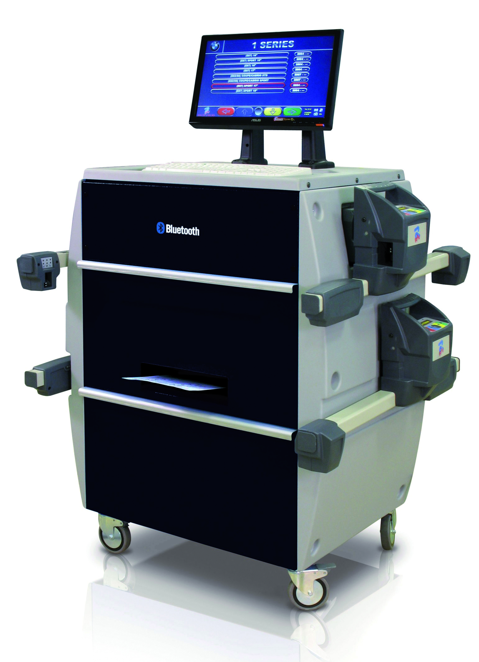 MEN@WORK Achsmessgerät 8CCD - Hochpräzises Messinstrument mit BTH-Übertragung, Top-Wahl für KFZ-Werk