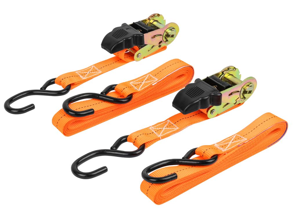 2-tlg Premium Spanngurt-Set mit Ratsche und S-Haken von LAS - Optimale Ladungssicherung 2-tlg Premium Spanngurt-Set mit Ratsche und S-Haken von LAS - Optimale Ladungssicherung