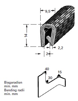 HAPPICH Flexibler Kantenschutz Grau: PVC Profile & Kantenschutz - idealer Klemmbereich 1-3mm HAPPICH Flexibler Kantenschutz Grau: PVC Profile & Kantenschutz - idealer Klemmbereich 1-3mm