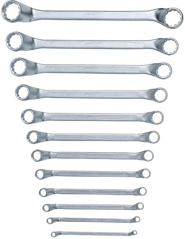 KS Tools 12-Kant Ringschlüssel-Satz, DIN 838, Dünnwandig & Gekröpft - Premium Qualität Chrom Vanadiu KS Tools 12-Kant Ringschlüssel-Satz, DIN 838, Dünnwandig & Gekröpft - Premium Qualität Chrom Vanadiu