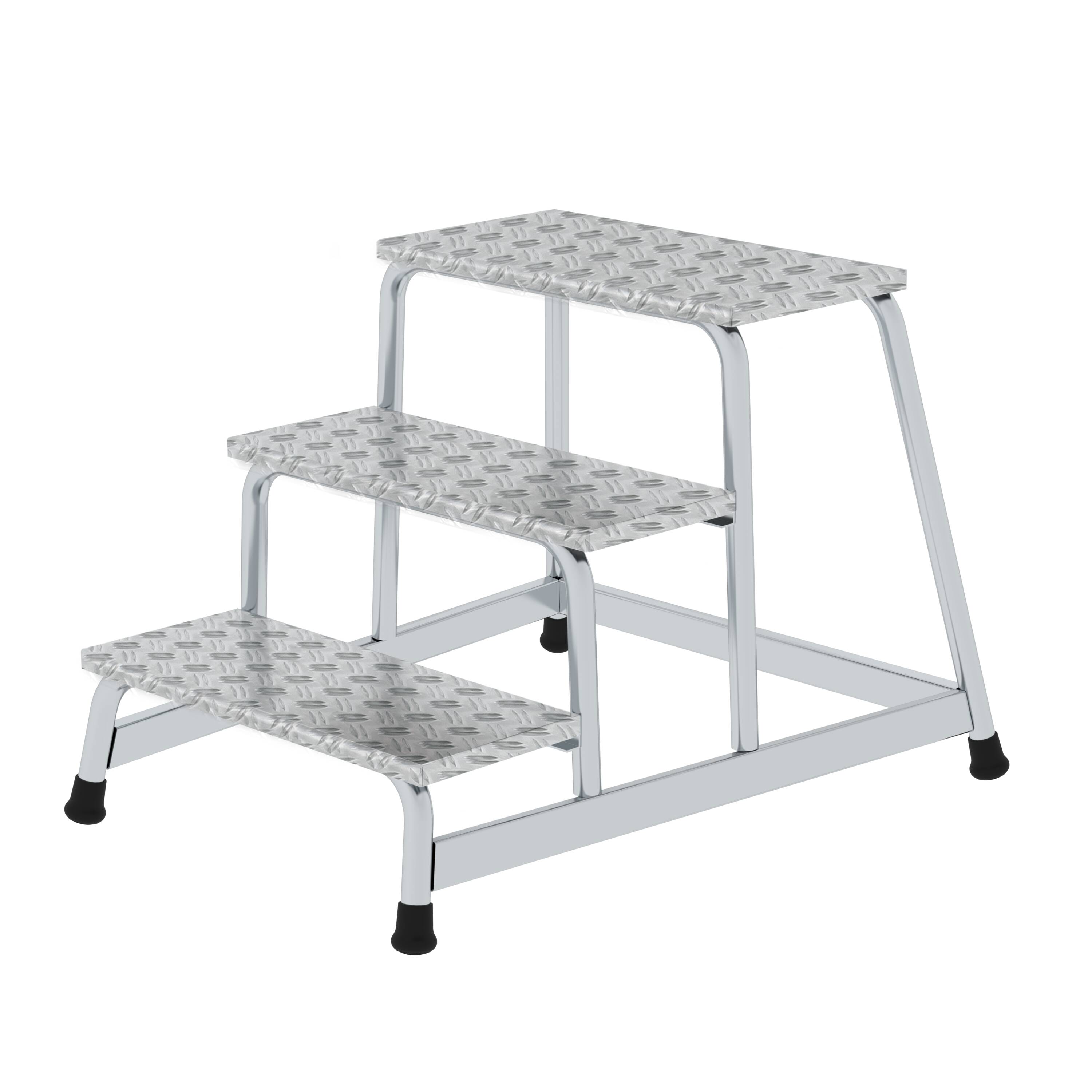 Aluminium Arbeitspodest 3 Stufen - Stabil & Sicher von Günzburger Steigtechnik Aluminium Arbeitspodest 3 Stufen - Stabil & Sicher von Günzburger Steigtechnik