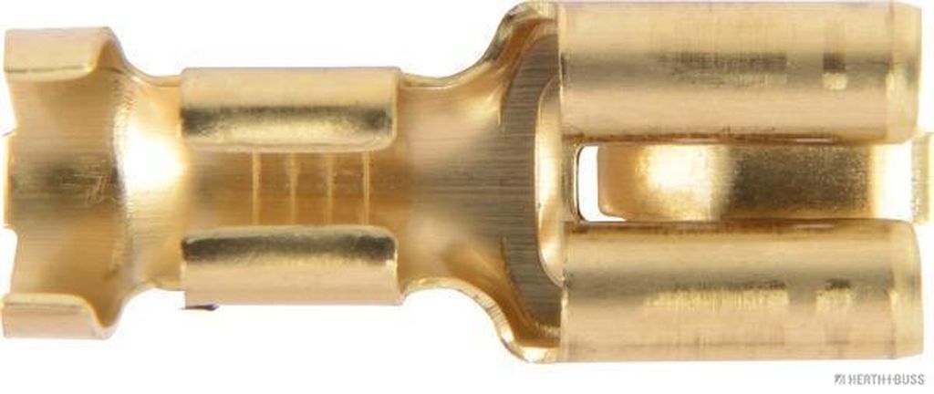 HERTH+BUSS Flachsteckhülse 4-6mm² mit Rastnase 19,2mm Messing