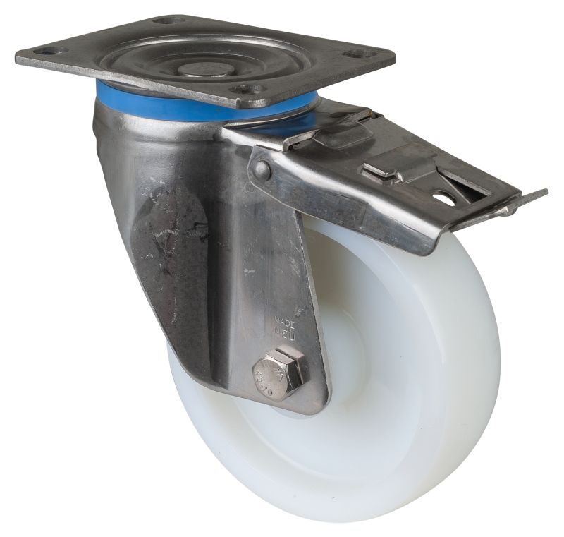 Edelstahl Transportrolle HS120.A90.161, Produkttyp: Lenkrollen, Material/Art des