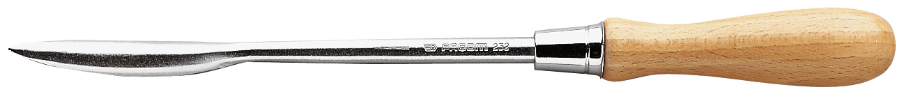 FACOM Löffelschaber 200mm Verchromte Stahlklinge, Holzgriff FACOM Löffelschaber 200mm Verchromte Stahlklinge, Holzgriff