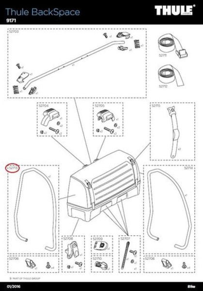 Side Frame Tube L 9171