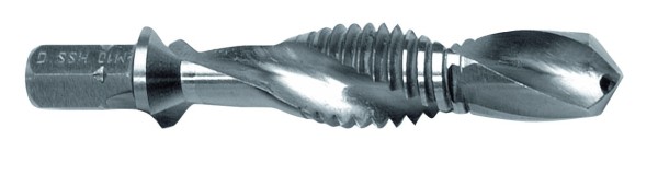 HSS-G Gewindebohrer Bit 1/4" Kombi M6