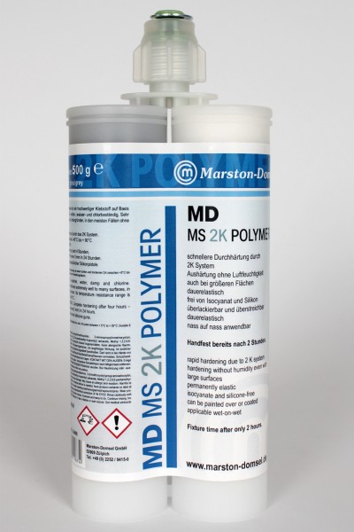MARSTON-DOMSEL MD-2K MS Polymer-Kartusche, grau 500g: Hochleistungsklebstoff für vielseitige Anwendu