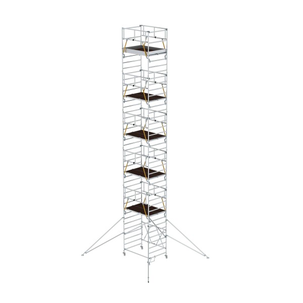 Klappgerüst SG 1,35 x 1,80 m: flexible Höhe bis 11,04 m und stabile Aluminium-Konstruktion von GÜNZB