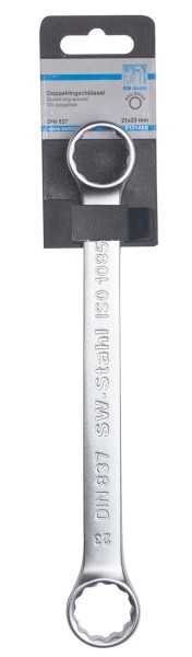 Doppel Ringschlüssel aus Chrom-Vanadium-Stahl, hergestellt von SW-STAHL | DIN 837 / ISO 1085