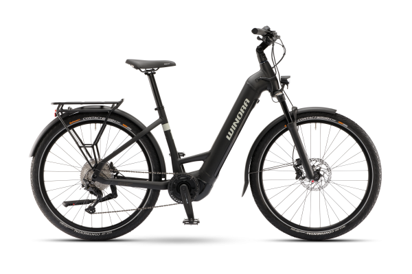 WINORA Yucatan X10 E-Bike 27.5" in Black matte Low 45 mit Yamaha Motor - Perfekt für Stadtfahrer