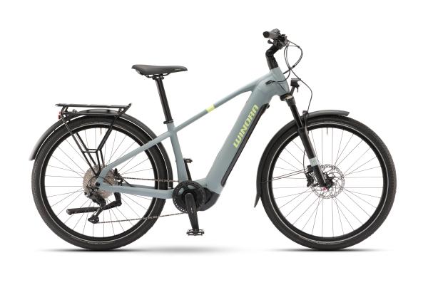 WINORA Yucatan X10 steelblue matte High 55 E-Bike: Aluminium, Scheibenbremse & Yamaha Antrieb