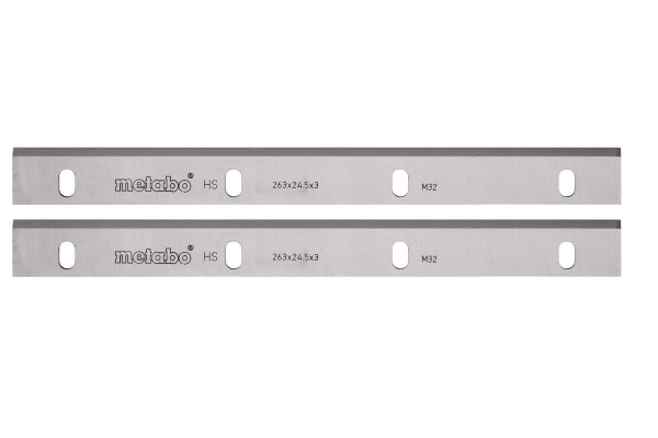 METABO HSS Hobelmesser 310x20x3mm für Weich- und Hartholz, 2er-Set