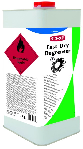 Fast Dry Degreaser von CRC Industries - 5 Liter Reiniger und Entfetter im Kanister - für optimale Sä