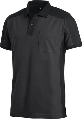 FHB Poloshirt L Anthrazit/Schwarz – Komfort & Stil