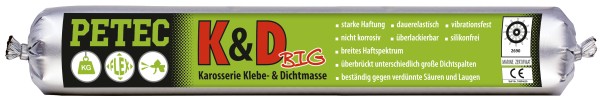 K&D Schwarzer Thermobecher 600ml - Isolierbecher für Heißgetränke