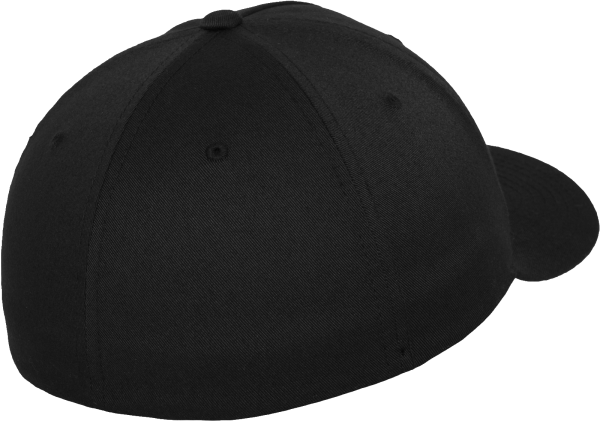 Flexfit 5-Panel Kappe in Schwarz, Größe S/M