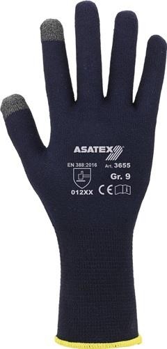 Feinstrickhandschuh dunkelblau von ASATEX - Profi-Handschutz für maximale Arbeitssicherheit