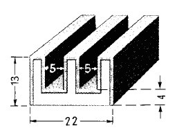 Samtschiene aus 400A805 u. 462A453