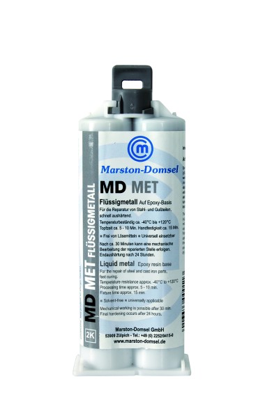 MARSTON-DOMSEL MD-met 1:1 Flüssigmetall in Doppelspritze - 50g Premium Qualität