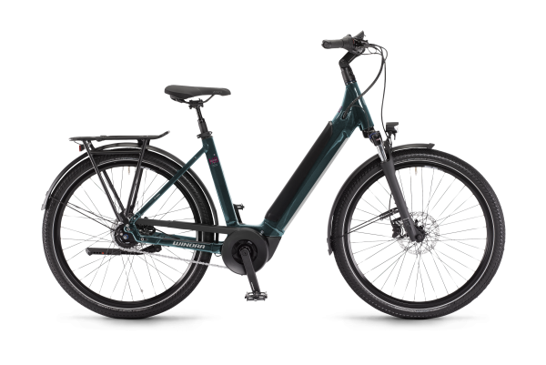Winora Sinus N8f Petrol Aluminium E-Bike Gr.46 - Bosch Antrieb, Shimano 8-Gang, Schwalbe Reifen