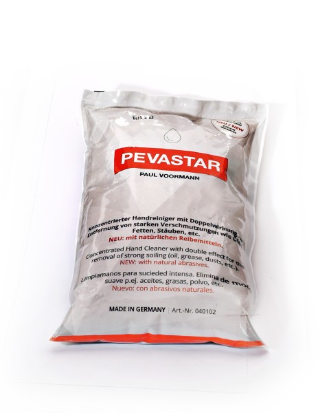 Pevastar Beutel - Hautschonender Handreiniger und Reiniger- Stark gegen Öle, Fette und Schmierstoffe