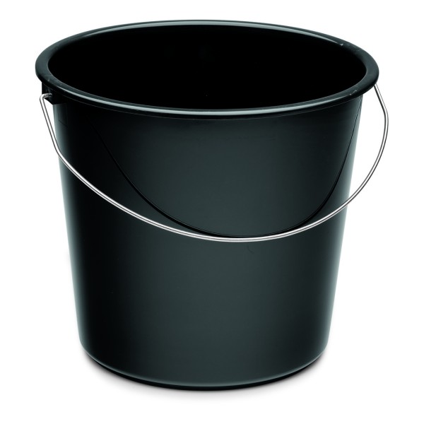 NOELLE Haushaltseimer 10 Liter Schwarz - Ideales Zubehör für Reinigung und Aufbewahrung