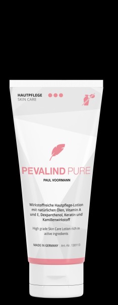 Pevalind PURE Tube Hautpflege von Paul Voormann - Hochwertige, wirkstoffreiche Pflege-Lotion - Unpar