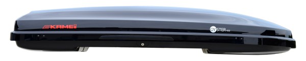 KAMEI Dachbox Oyster 450 - Schwarz glänzend - Optimale Fahrzeugergänzung für zusätzlichen Stauraum