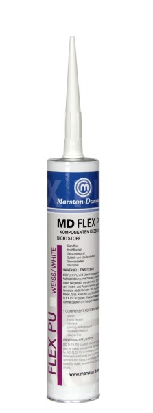 MARSTON-DOMSEL MD-FLEX-PU Weiß - Hochleistungsklebstoffzubehör 360g Kartusche