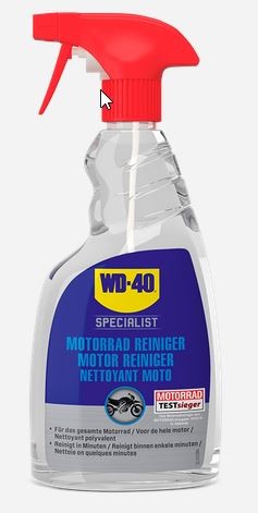 WD-40 Specialist Motorradreiniger, Allround-Reiniger für Karosserie, Kunststoff, Gummi, Chrom - 500m