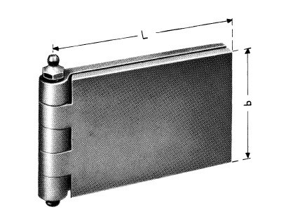 Türscharnier 5-teilig 50 x 80mm, Stahl 37 - Professionelle Qualität von HAPPICH