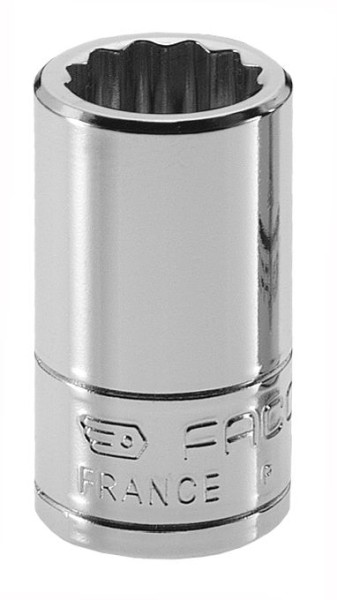 FACOM Steckschlüssel 9mm - 1/4" 12-Kant - Hochleistung mit OGV-Profil, glanzverchromt
