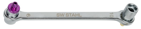 SW-STAHL Bremsenentlüftungsschlüssel, 9 x 10 mm - Premium Werkzeug für Bremsendienst