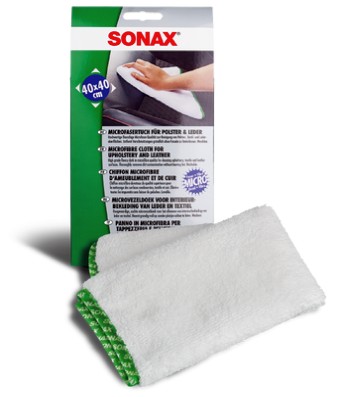 SONAX MicrofaserTuch - Premium Qualität für Polster und Leder, ideal für Auto und Haushalt