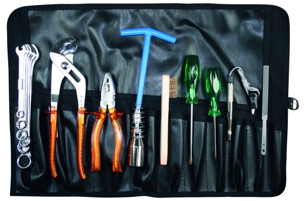 SW-STAHL Rolltasche und Schlüsselsatz: Vielseitiges Werkzeugset inklusive Gabelschlüsseln und Zündke