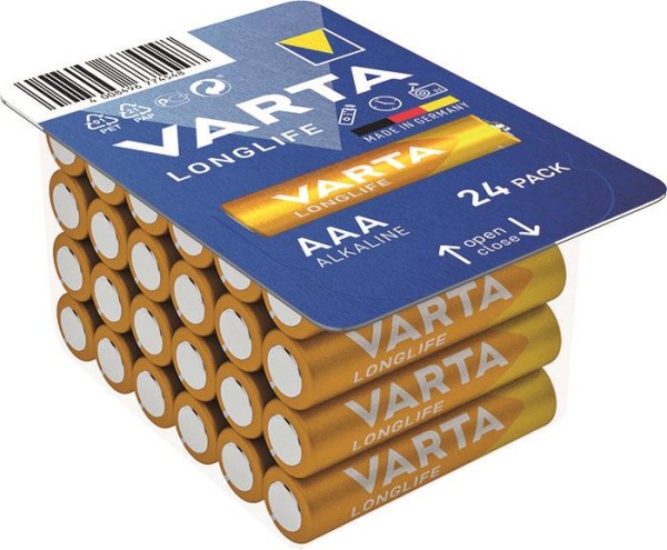 24er VARTA Longlife Micro Batterien AAA - Leistungsstarke Energiequelle für deine Geräte