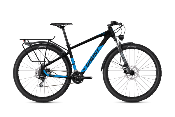 Ghost Kato EQ 29 AL - Wendiges Hardtail-Fahrrad in Schwarz/Hellblau - Wartungsarme Mountainbike-Tech