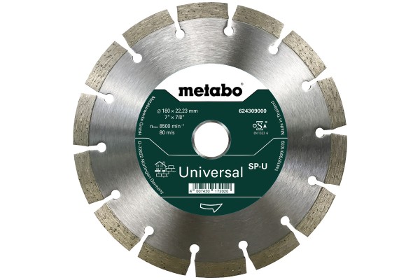 Metabo Diamanttrennscheibe 180x22,23 mm für Beton und Stein