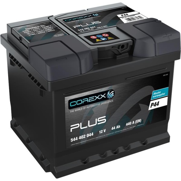COREXX PLUS P44 12V - Hochleistungs- Batterie vom Top-Hersteller COREXX