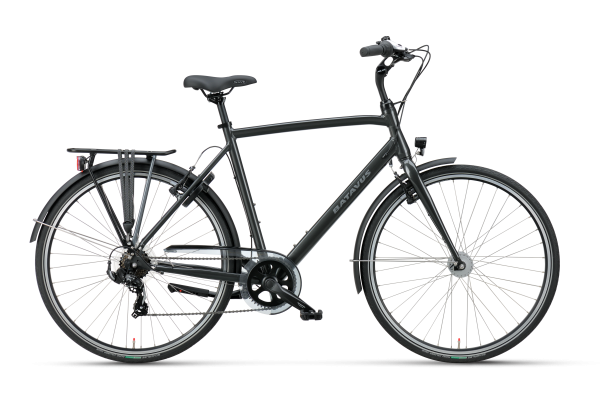 Batavus Boulevard Fahrrad in Off Black - Aluminium Diamant 57 mit 28 Zoll und 7-Gang Shimano Tourney